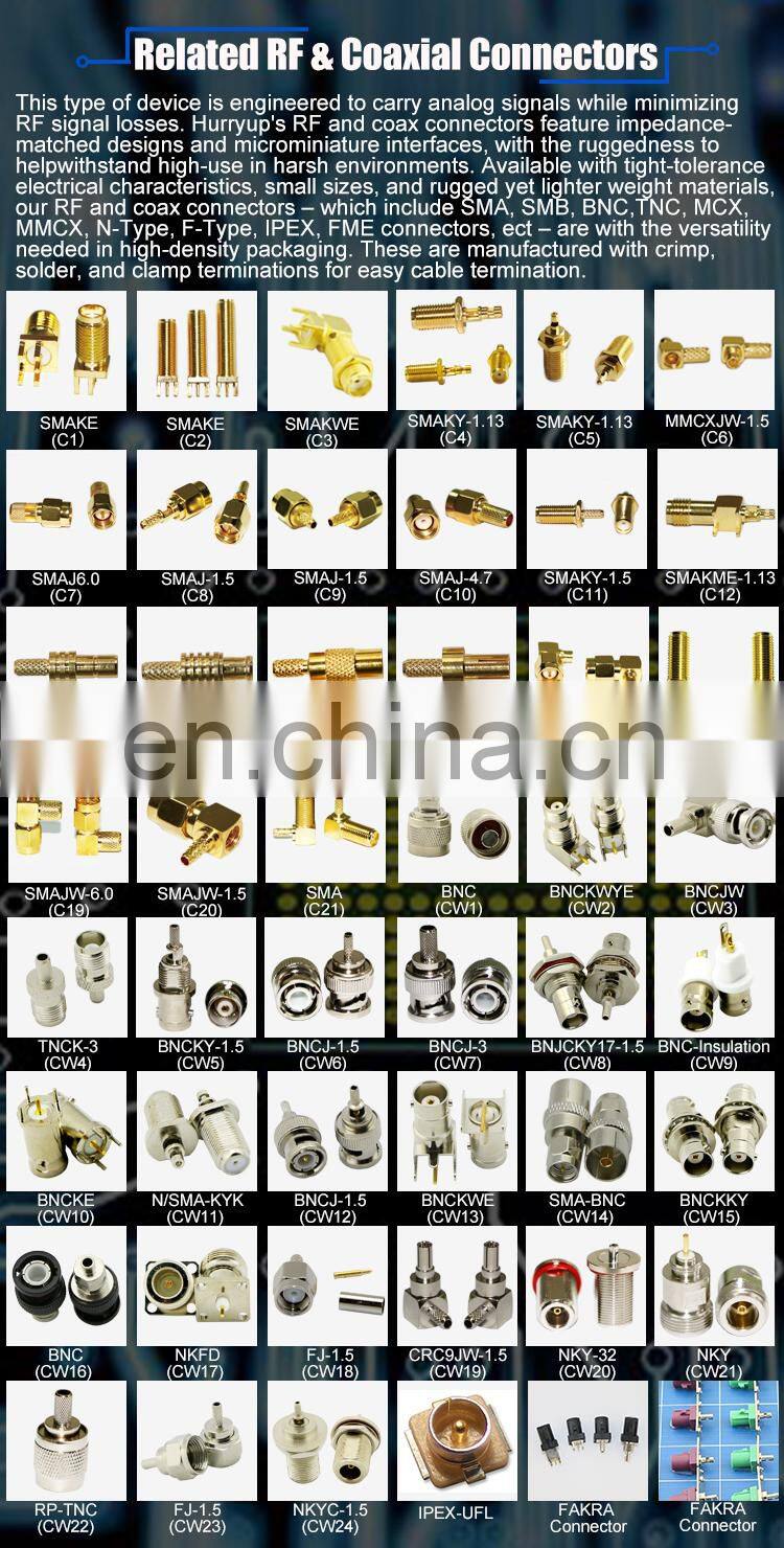 RF Coaxial BNC female to C Straight waterproof BNC connector