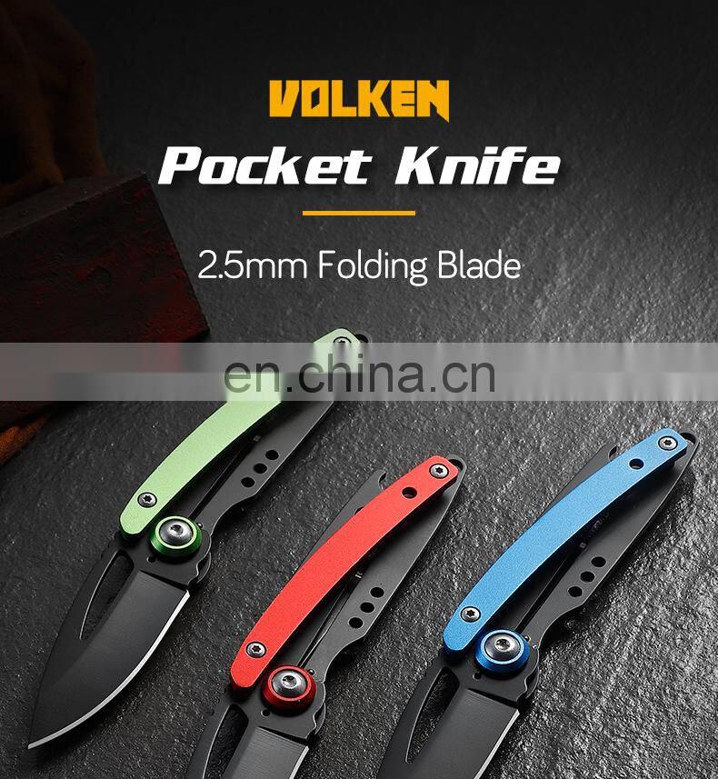 Outdoor Folding Knife Aluminum Alloy Handle Pocket Knife Jungle Survival Self-defense Portable self-defense Knife
