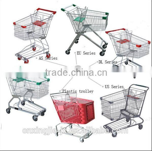 Asian Style high capacity Shopping Cart basket push cart