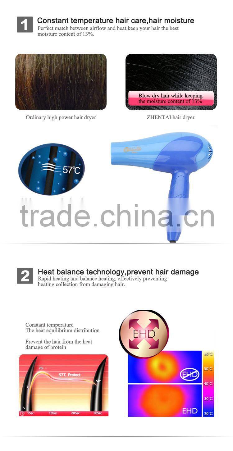 Foldable Hair Dryer 230V Mini Travel Cordless Hair Dryer