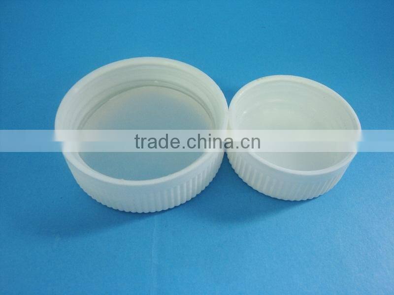 Plastic yellow flip top cap with liner 38-400/ 38mm closure ribbed cap for honey bottle
