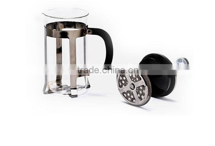 New Coffee Tea Maker with Stainless Steel Plunger High Quality Glass and Stainless Steel