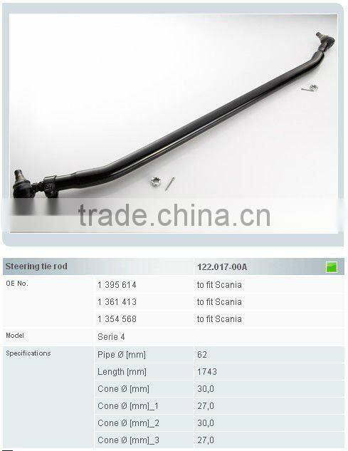Scania truck parts steering rod 1395614