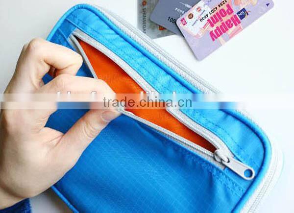 Beautiful recycle canvas passport holder