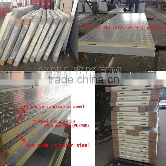 Aluminum 100mm 200mm pu panel cold room, cold room panel with cam lock