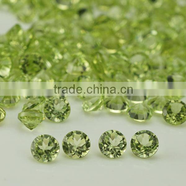 2015 hot selling 3.00mm peridot stone for jewelry setting