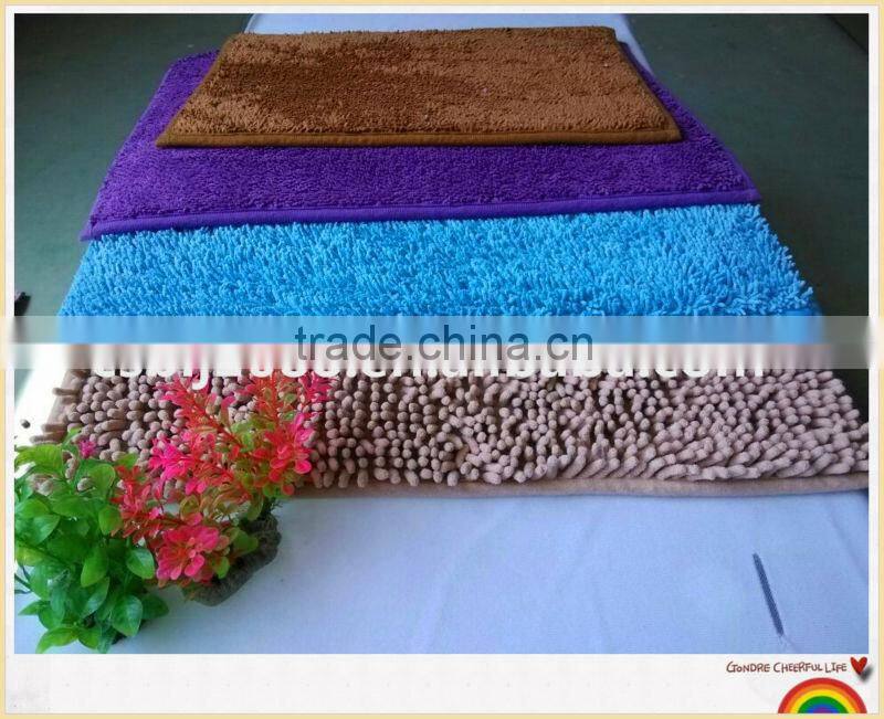 chenille mat with features of super absorption and soft touch