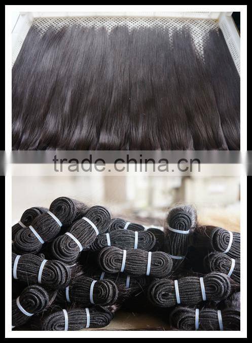 100% human Indian unprocessed natural cheap remy human hair extension