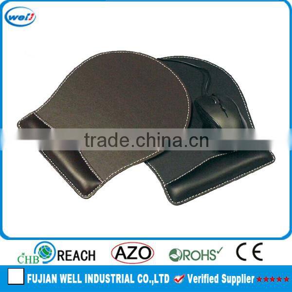 Affordable pu leather cooperate gifts mouse mat wholesale