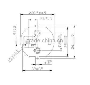 3 Pins Euro ac dc 6v plug in switching power adapter