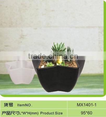Cheape mini Star shape Melamine flower pot MX1401-1