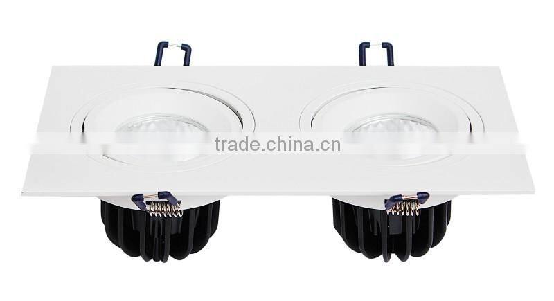 Manufacturer 10W 20w 30w COB led down light square recessed CE ROSH