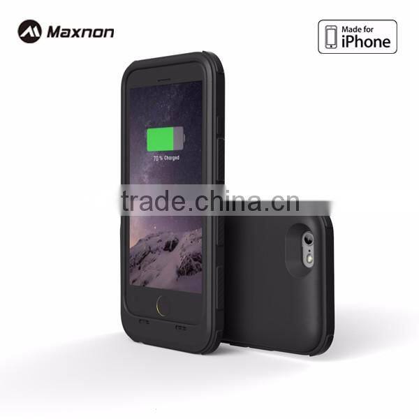 MFI certified phone backup battery case for iPhone 5 plastic Battery Case for iPhone 6 Power Bank Case for iPhone 6s