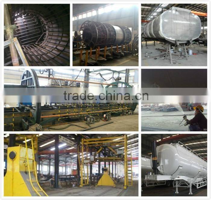 58500L/56000L ellipsoid head lpg semi trailer