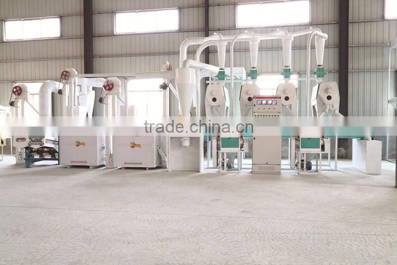 Dry way maize flour milling plant/mazie flour mill machine line with price