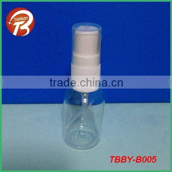 50ml boston round PET plastic bottle with pump dispenser for skin care ,olive oil TBBY-B009