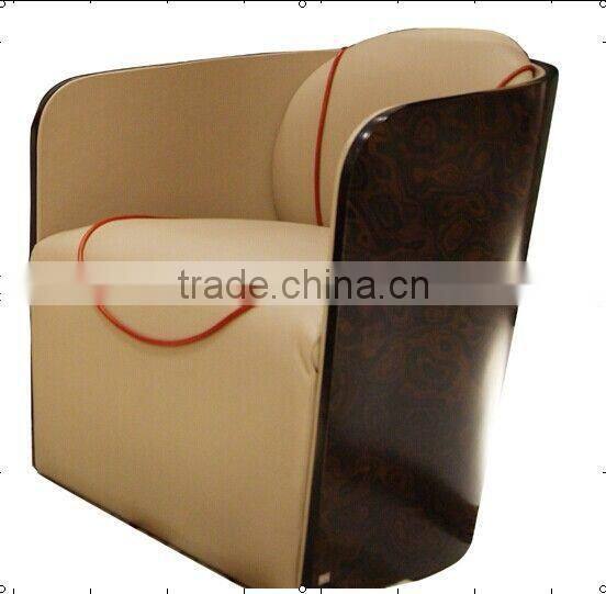 High-end modern design sectional sofa set beige leather sofa with solid wood frame