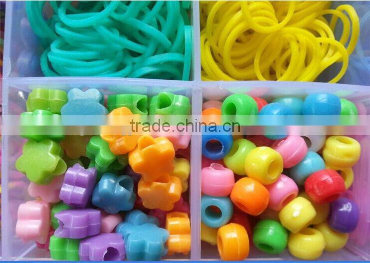 wow! Bulk AAA Quality Ecofriendly Multi Color Rubber Loom Bands Kit for children diy bracelet jewelery