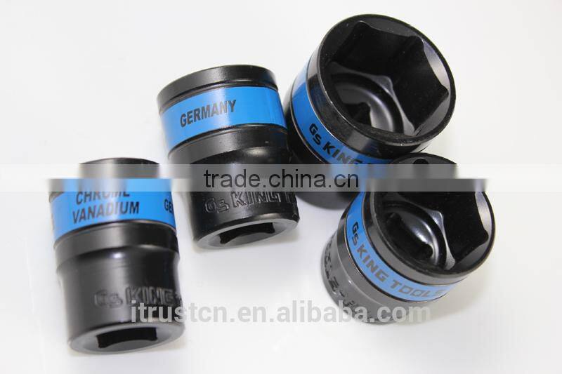 king tools 12PT black Short Socket wrench with blue belt 1/2" DR Tool KT005