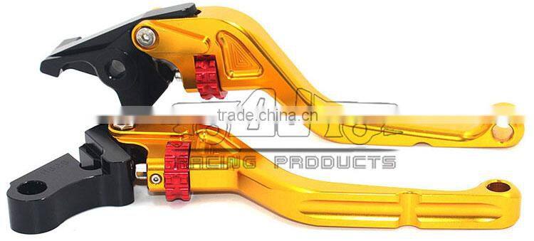 BJ-LS-010 CNC Aluminum Short Motocross Adjustable Clutch Levers Motorcycle Brake Lever for Yamaha MT-07/FZ-7 2014-2015