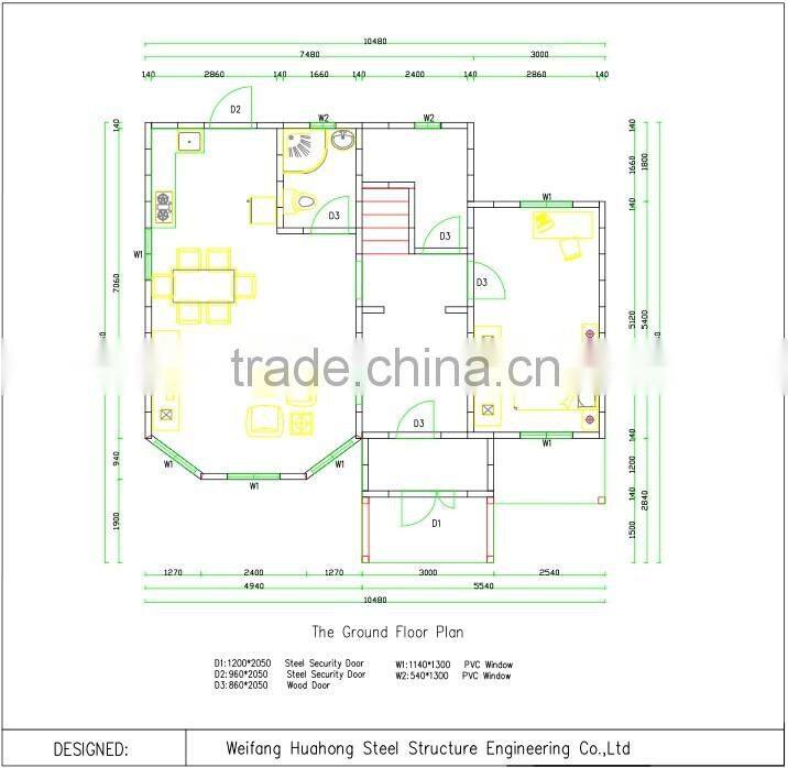 2016 Hot Sell! New Technology Strong and Durable Chinese Prefabricated House