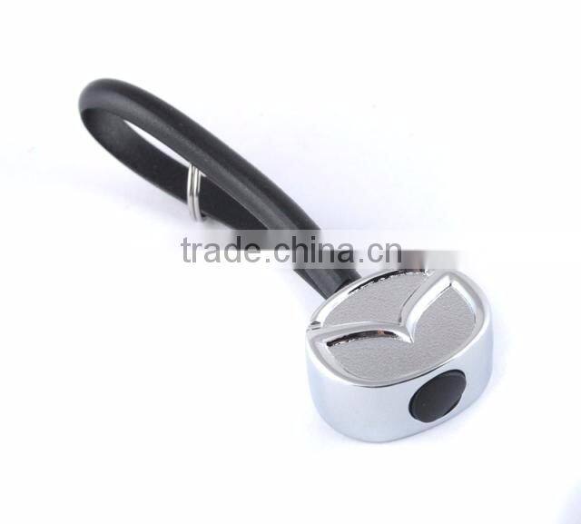 Best selling items car logo 3d soft pvc keychain metal