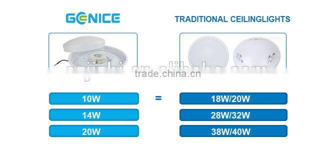 Round ceiling light energy saving 14w led lamp with white color