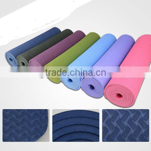 Exercise Fitness Lose Weight Yoga Mat TPE for home and travel