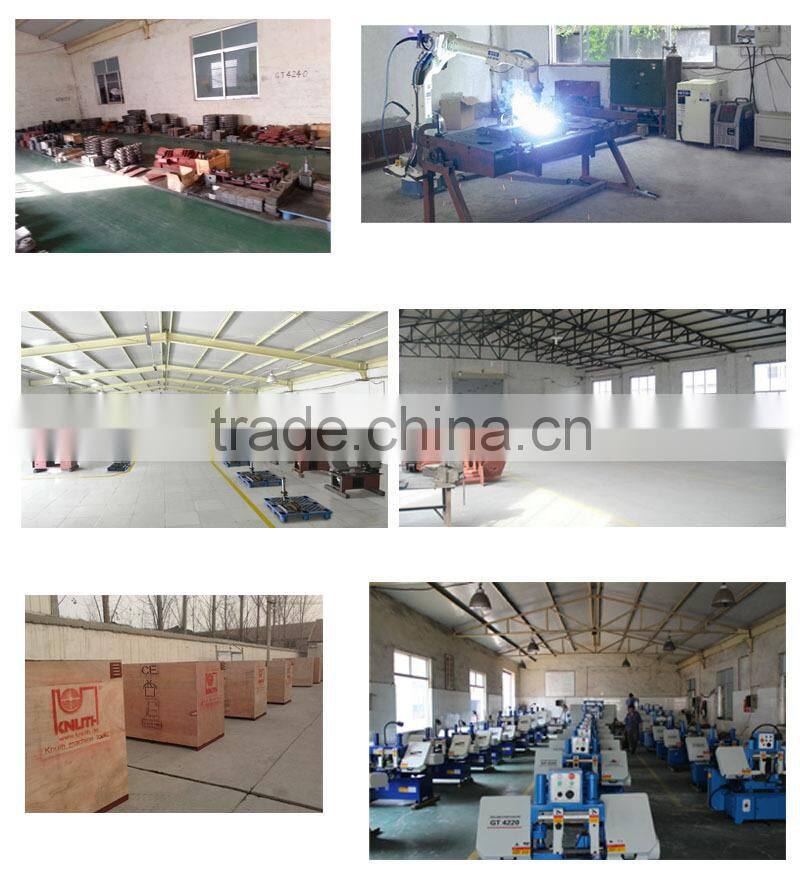 Double column hydraulic metal band sawing machines GHS4228,high-performance