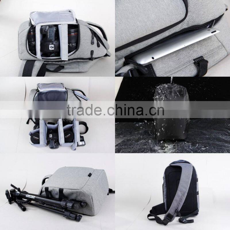 Light weight 0.68KG Nylon large capacity sling oem camera bag , waterproof digital camera bag