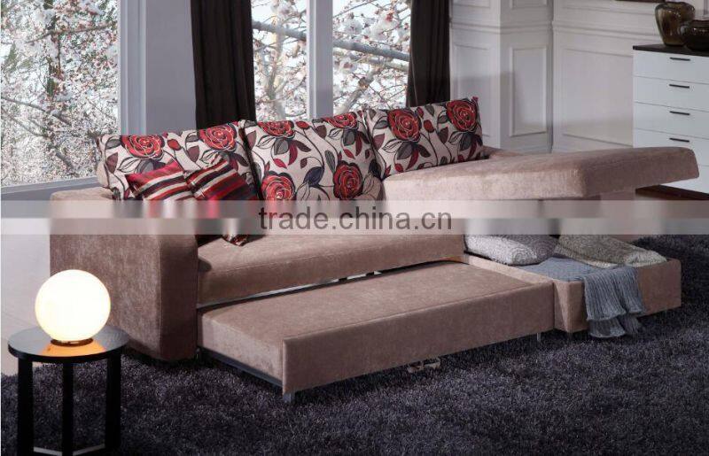 S1989 storage foldable sofa bedroom space saving furniture
