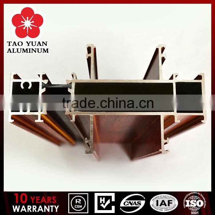 Low price Wooden grain 6063 6061 t5 aluminium profiles alloy extrusion