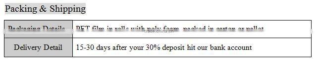 transparent Matt pet film