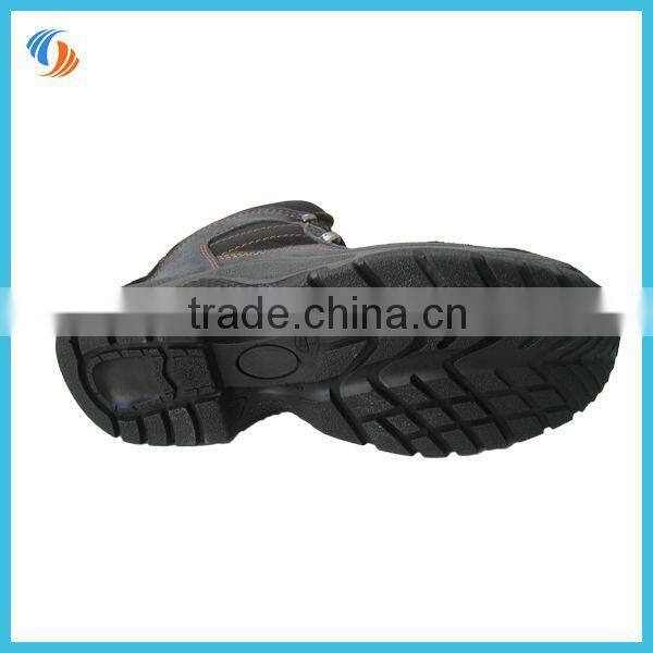 New Mens Navy Steel toe leather Safety Shoes