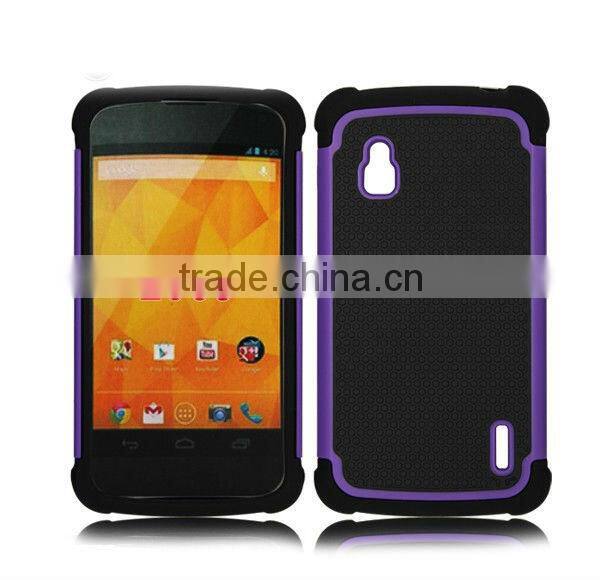 Shock proof hard Mobile Phone case for LG Nexuse 4 E960