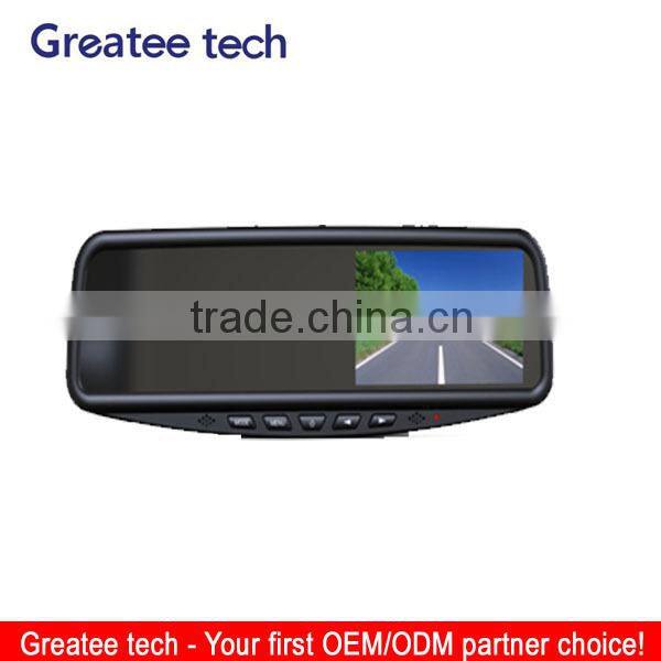 4.3'' Rear view Mirror Monitor With Bluetooth/Parking Sensor/Car camera optional