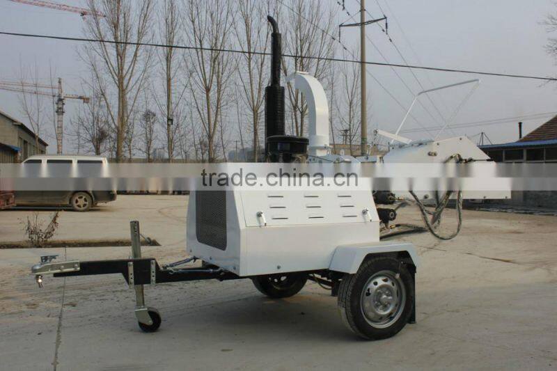 China wholesale diesel engine wood chipper/ATV mobile wood chipper shredder with hydraulic feeding