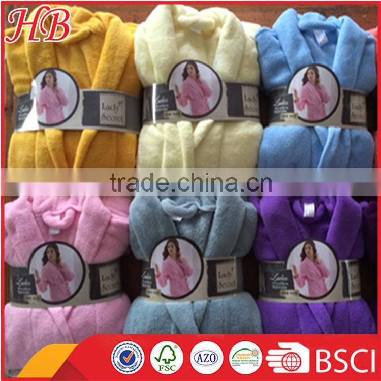 coral fleece stock bathrobe with low price