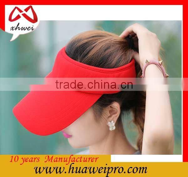 Headwear Factory Wholesale Fashional Visor Cap Custom Sun Visor Hat Woman