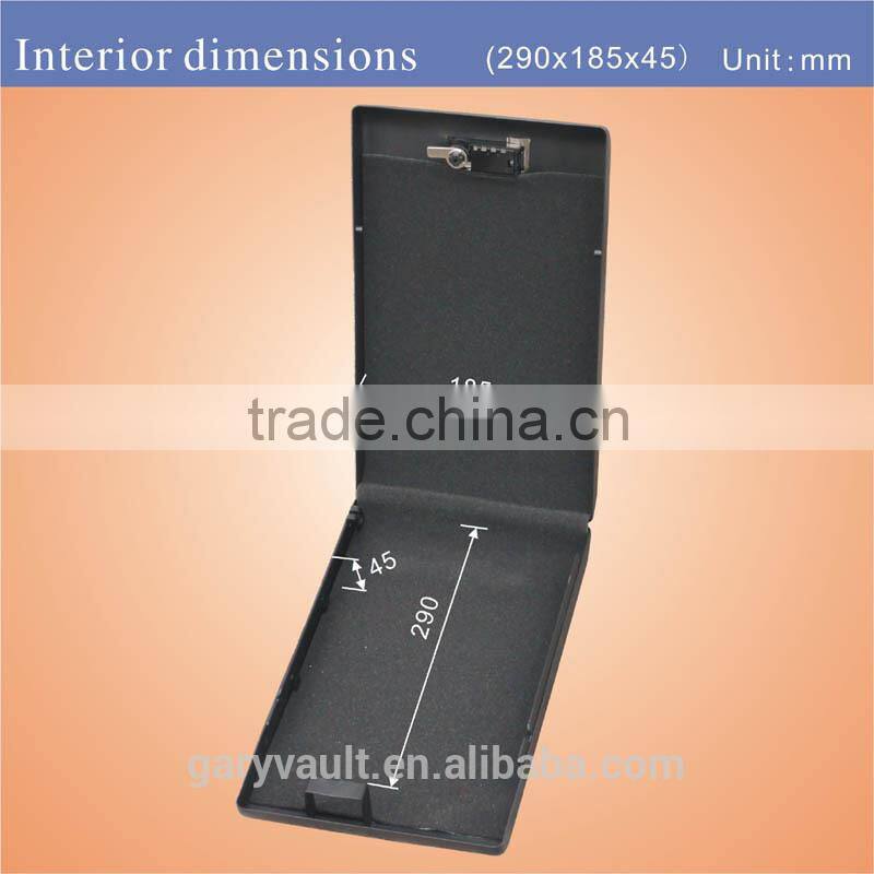 Wholesale - MC120 micro vault 3-Digit Combination Lock Mini Car gun pistol security storage steel Safe Box/Vault, mini Ipad safe