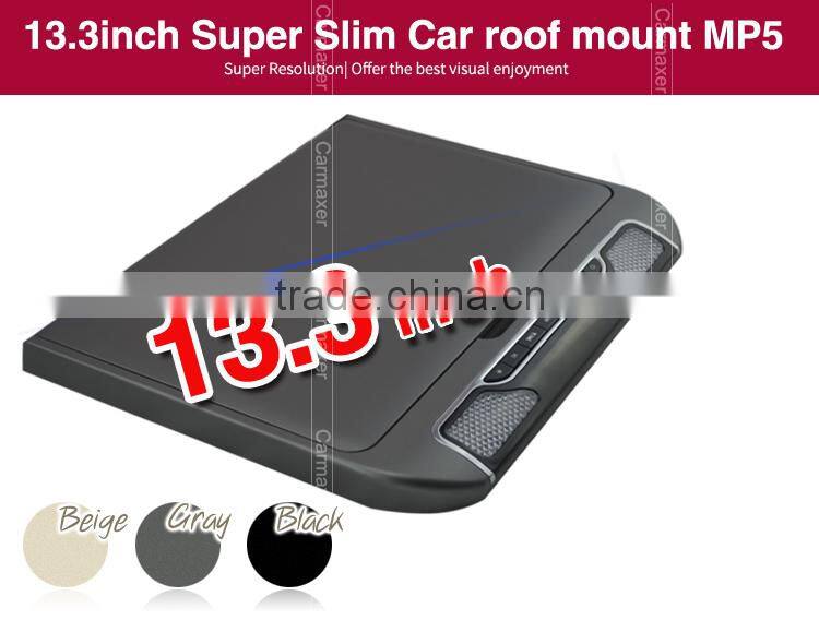 super slim bus roof mounted led monitor support mp5/usb/sd/hdmi