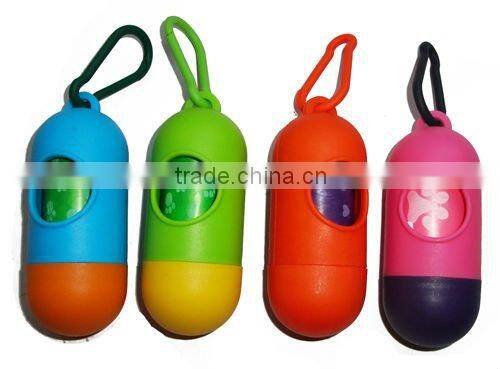 Promotional cheap and Capsule shape pet waste bag dispenser