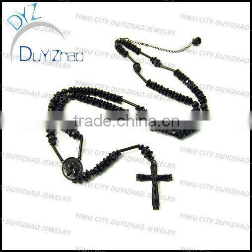 Fashion silver crystal rosary