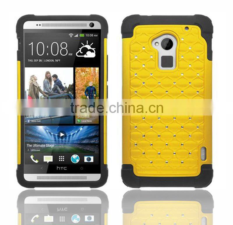 2015 New splendid Luxury Deluxe crystal Case for HTC One Max T6