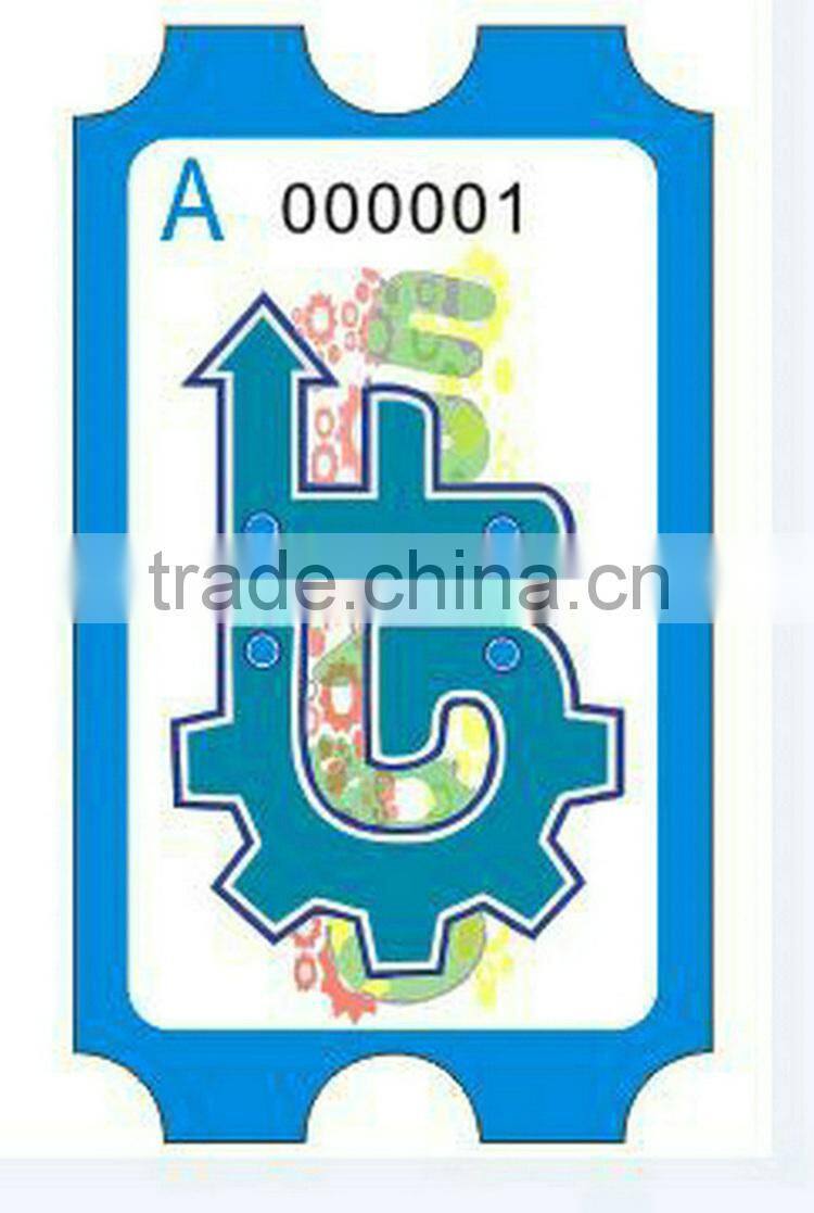 Hot china products wholesale counter redemption ticket