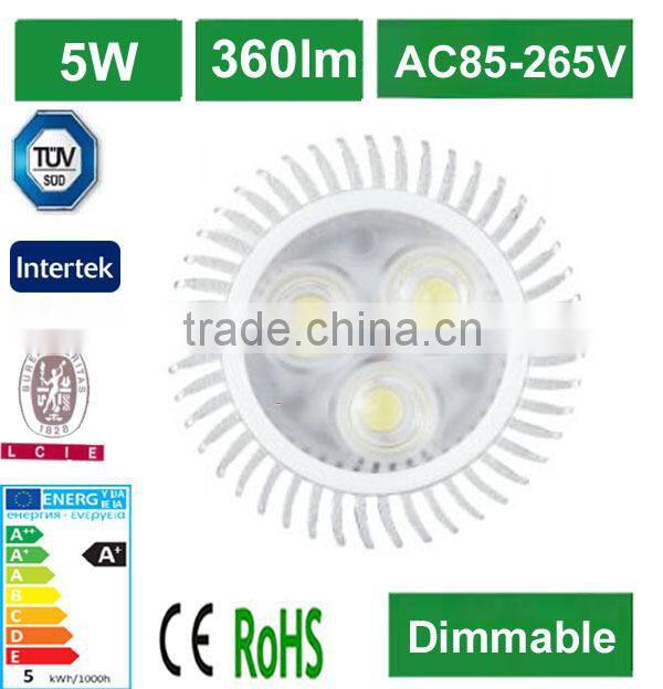 China export beam angle 45 degree 7w gu10 high power led spotlight