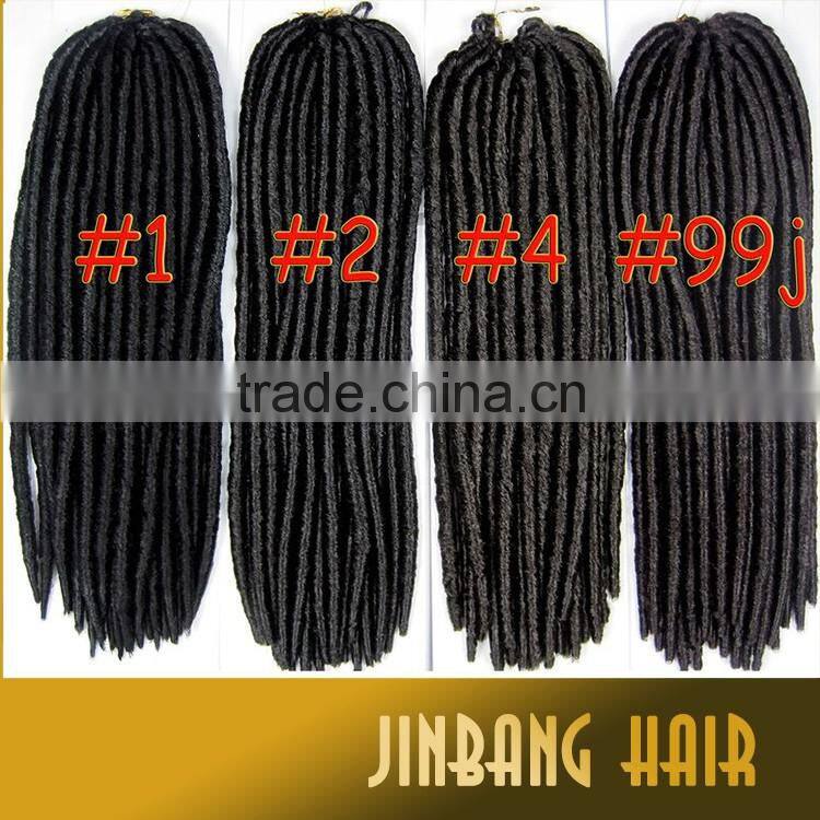 18inch 120g synthetic hair soft crochet twist braid 2x havana mambo fauxlocs braid