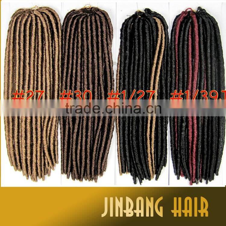 18inch 120g synthetic hair soft crochet twist braid 2x havana mambo fauxlocs braid