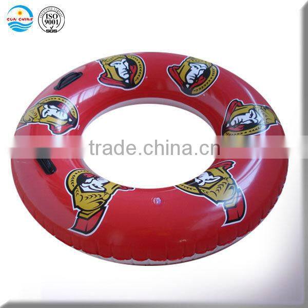 inflatable float tube with handgrip