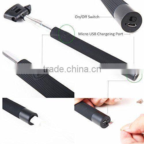 Handheld selfie monopod for mobile phone,wireless mobile phone monopod with color box